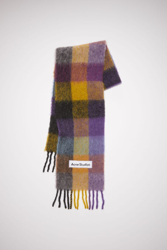 (image for) Fun Mohair checked scarf